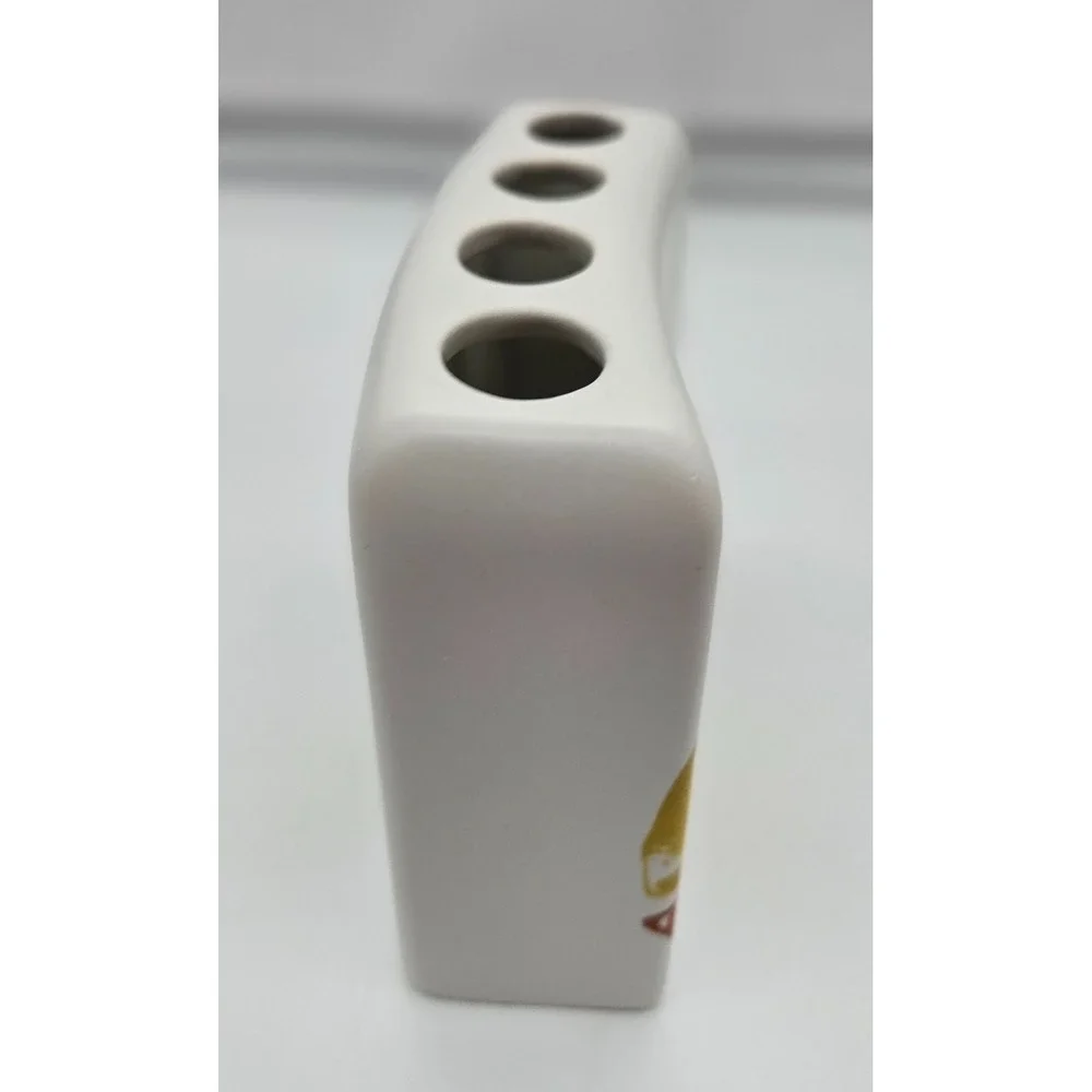 Creative Bath Products‎ Flutterby Toothbrush Holder White Yellow Butterfly